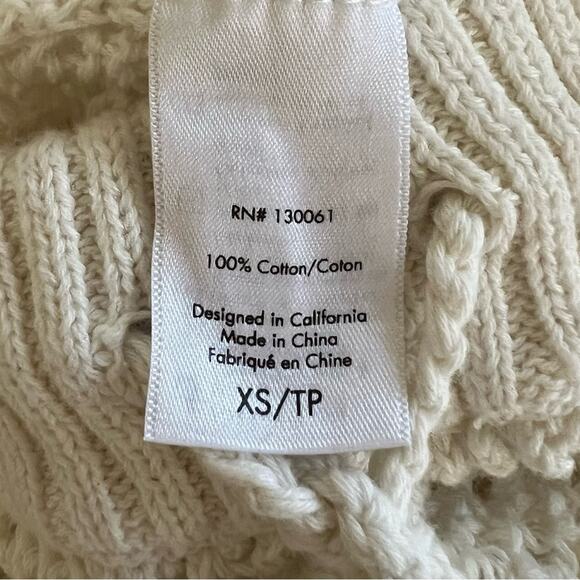 L*Space Women’s Los Cabos High Drawstring Waist Crochet Mesh Knit Flare Pants XS - Picture 9 of 12